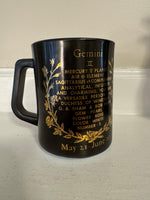 Vintage Fire-KIng Glass Coffee Mug Zodiac Sign Gemini