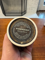 Starbucks Fish-Dragon-Mermaid Scales Design 10 Oz Porcelain Tumbler Mug with Lid