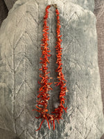 Vintage Mediterranean Red Coral Necklace