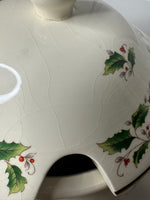 Vintage Royal Soup Tureen Lid with Ladle Holly & Berry