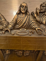 Vintage Coppercraft Guild The Last Supper Framed Plastic-Copper Art