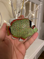 Vintage Cloisonne Enamel Fish Pendant-Ornament