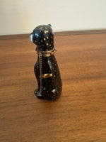 Porcelain Limoges France Black Panther Shaped Chamart Trinket Box