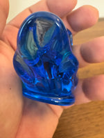 Vintage Art Blue Glass Blue Bird Figurine