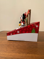 Christmas Animated Disney Figurine Holiday Decor Mikey-Minnie Swan Lake