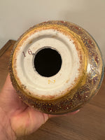 Vintage Porcelain Egg Hand-painted Gilded Geisha Women China