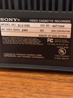 Sony Hi-Fi Stereo Video Cassette Recorder SLV-N50 Tested-Works-No Remote