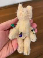 Vintage Articulated Plush Cat