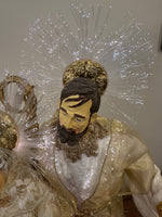 Fiber Optic Nativity Holy Family