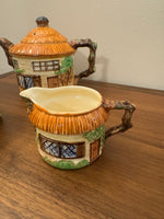Vintage Beswick English Pottery Ware Country Cottage Teapot and Creamer Set