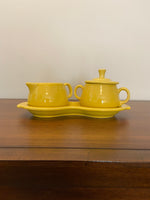 Fiesta-ware Sugar and Creamer Set with Tray P86 Post 86