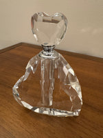 Oleg Cassini Crystal Heart Shaped Perfume Bottle