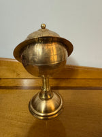Vintage Brass Globe Cigarette Dispenser Holder RARE
