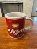 Vintage Folgers Coffee Mug Cup