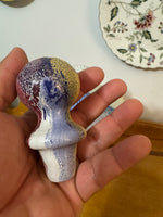 Italian Lavorazione Glass Art Murano Vase with Stopper