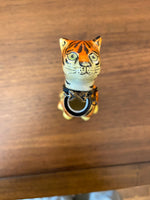 Vintage Rochard Limoges Porcelain Trinket Box Tiger