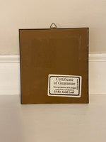 Vintage Italian 23kt Gold Leaf Miniature Reproduction of Master Piece Madonna