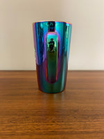 Starbucks Iridescent Rainbow Oil Slick Glazed Ceramic Tall Coffee Mug Cup 16oz