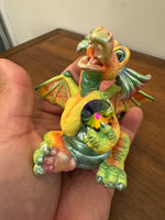 Franklin Mint Mood Dragons Happy Figurine