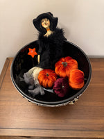 Spooky Witches Hands with Ceramic Bowl Halloween Decor