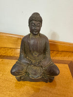Buddha Vintage Resin Meditation Sitting Figure