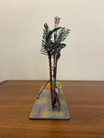 Popular Creations Tin Art Sculpture Candle Luminary Surf City Motel