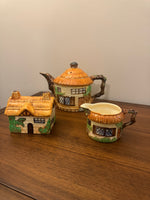 Vintage Beswick English Pottery Ware Country Cottage Teapot and Creamer Set