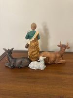 Vintage Porcelain Nativity Set of 12 Pieces