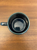 Green Cupric Metallic Glazed Ceramic Mug Cup