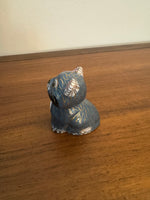 Vintage Enameled Brass Chinese Cloisonne Cat Figure