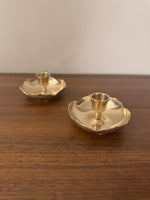 Vintage Brass Candlestick-Holder Set of 2