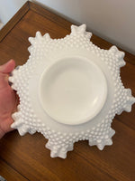 Vintage Fenton Large Hobnail Milk Glass Bowl