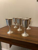 Vintage P. Ferner EPNS Silver-plated Goblets Set of 5