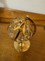 Crystal Delight 24K Gold-plated Austrian Crystal Globe Orb