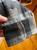 Men's Buffalo Bills NFL Gray Flannel Long Sleeve Button-Up Shirt S Darius Rucket