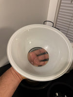 Vintage PYREX Black-White Clear Bottom Mixing Nesting Bowls Set of 3 No. 322-323-325