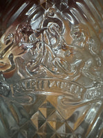 Ralph Lauren Heraldic Crest Diamond Cut Glass Lowball Whiskey Tumblers Set of 4