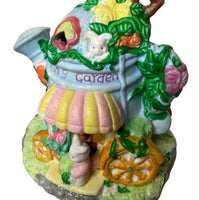 Vintage Lighted Easter Bunnies Village Set of 7