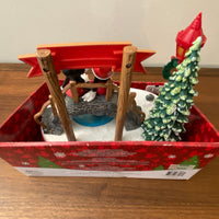 Christmas Animated Disney Figurine Holiday Decor Mikey-Minnie Swan Lake