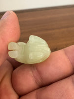 Vintage Jade Cat Kitten Figurine
