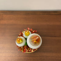 LED Illuminated Mercury-Glass Candles Christmas Holiday Decor