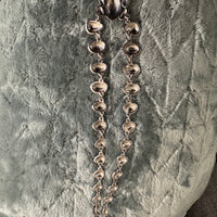 Vintage Orange Enamel Metal Fashion-Costume Necklace