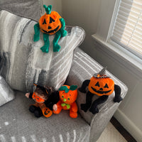 Vintage Halloween Plush Toys Set READ