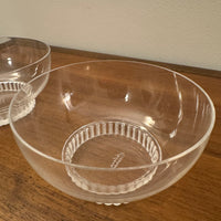 Rene Lalique Crystal Bowl Set of 2 France READ
