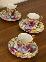 Vintage Hand-painted Porcelain Chocolate Coffee Pot Set
