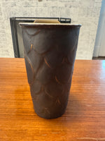 Starbucks Fish-Dragon-Mermaid Scales Design 10 Oz Porcelain Tumbler Mug with Lid
