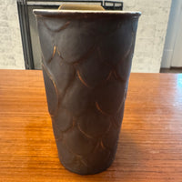 Starbucks Fish-Dragon-Mermaid Scales Design 10 Oz Porcelain Tumbler Mug with Lid