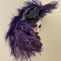 Vintage Ceramic Face Mask Wall Decor