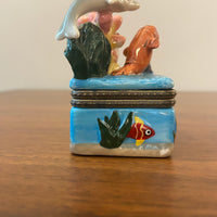 Porcelain Trinket Box Sea Creatures