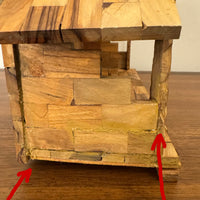 Olive Wood Hand-carved Nativity Set and Manger READ